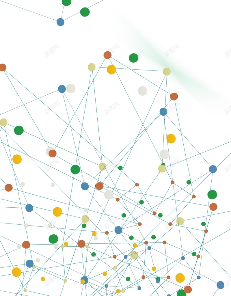 矢量线性圆点连接科技背景ai设计背景_新图网 https://ixintu.com 信息点 商业 商务 彩色圆点 白色 矢量 科幻 科技 线性 背景 连接 矢量图