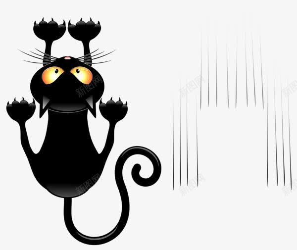 万圣节黑猫爪子png免抠素材_新图网 https://ixintu.com 万圣节 爪印 爪子 黑猫
