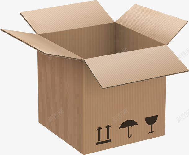 产品实物立体箱子png免抠素材_新图网 https://ixintu.com 产品实物 打包箱子 立方体箱子 箱子 纸盒