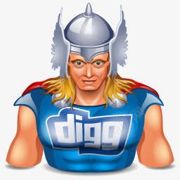 Digg雷神图标png_新图网 https://ixintu.com digg logo social thor 托尔 标志 社会