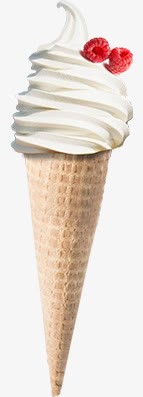 白色冰淇淋素材