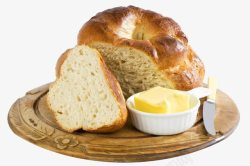 土法烤制面包面包高清图片