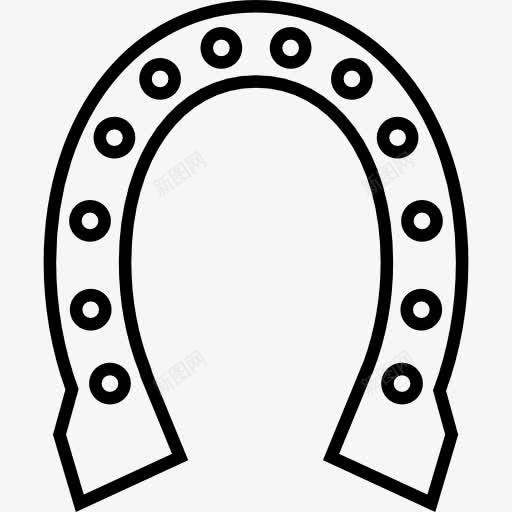 马蹄形轮廓有许多小孔图标png_新图网 https://ixintu.com 孔 工具 工具和用具 概述 轮廓 马 马蹄 马蹄铁