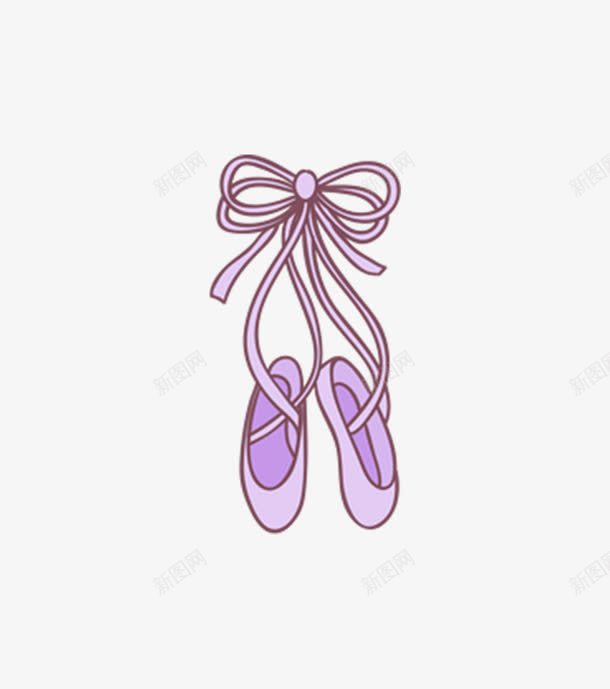 紫色跳舞的鞋子png免抠素材_新图网 https://ixintu.com png图形 png装饰 手绘 紫色 舞鞋 装饰 鞋子