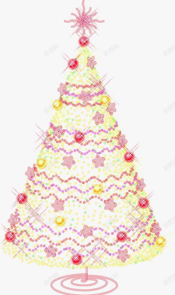 粉色卡通创意圣诞树png免抠素材_新图网 https://ixintu.com 创意 卡通 圣诞树 粉色