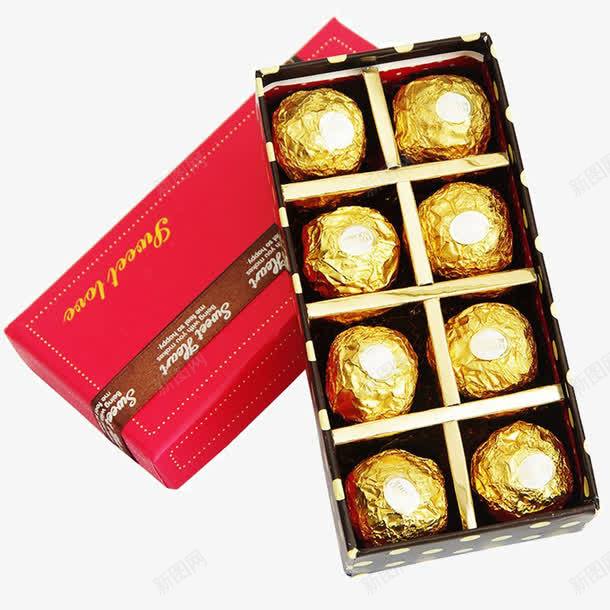巧克力球png免抠素材_新图网 https://ixintu.com 巧克力球 红盒 费列罗 费列罗纸