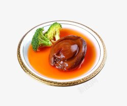 一碟鲍鱼素材