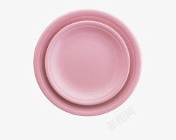 粉色空盘子素材