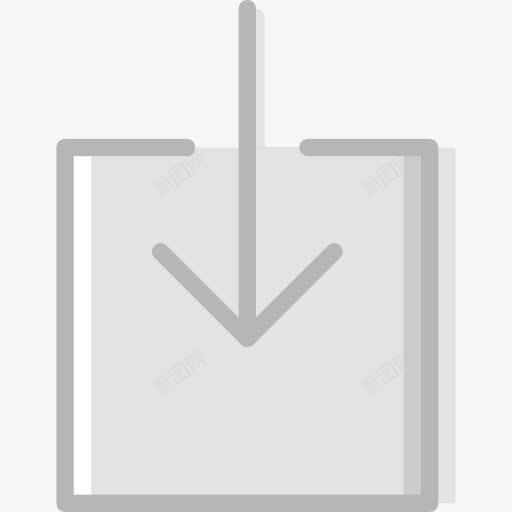 图标png_新图网 https://ixintu.com 下载 向下箭头 多媒体接口 多媒体选项 收件箱 方向 用户界面 箭头方向