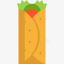 玉米煎饼Burrito图标高清图片