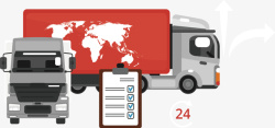 物流订单跟踪全天候国际物流运输矢量图高清图片