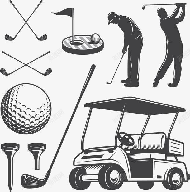 高尔夫球运动员png免抠素材_新图网 https://ixintu.com 人物画像 卡通手绘 水彩画 装饰图案