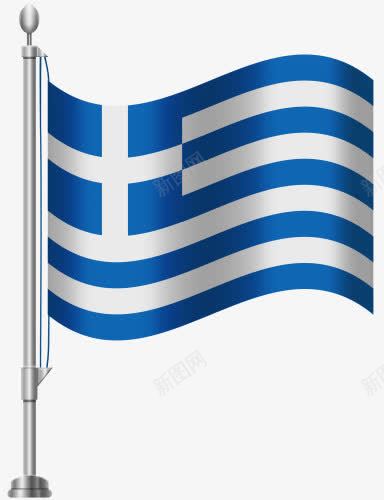 希腊国旗png免抠素材_新图网 https://ixintu.com 十字形 国旗 希腊 白十字 白色 蓝色