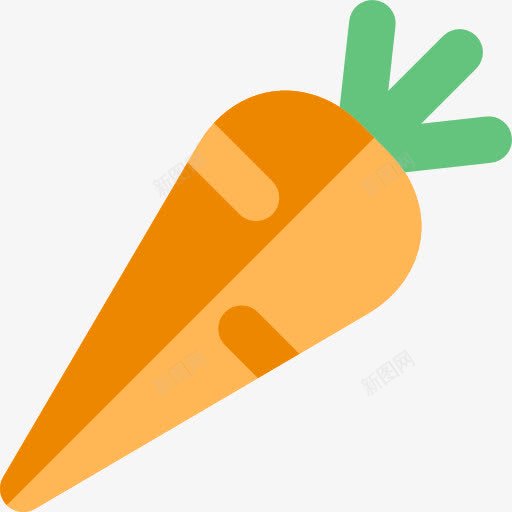 Carrot图标png_新图网 https://ixintu.com 健康食品 有机食品餐厅 素食 胡萝卜 蔬菜 食品 饮食