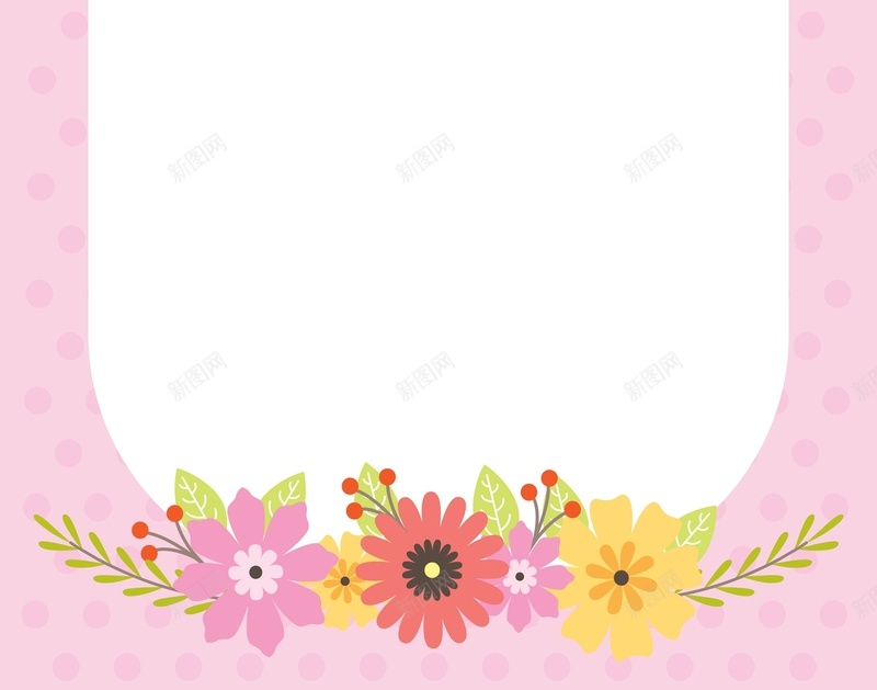 简约粉色波点花卉白底边框矢量背景背景图片免费下载 素材0qjkwppau 新图网 简约粉色波点花卉白底边框矢量背景背景图片免费下载 素材0qjkwppau 新图网