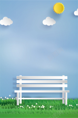 小清新卡通背景矢量图背景