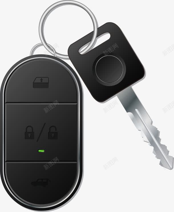 钥匙png免抠素材_新图网 https://ixintu.com 车钥匙 钥匙 黑色