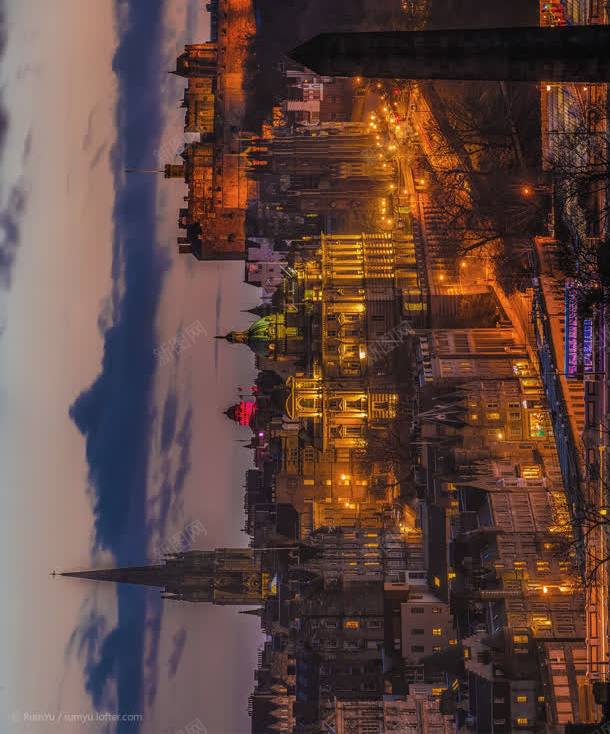 入夜时分的爱丁堡壁纸jpg设计背景_新图网 https://ixintu.com 入夜 壁纸 时分 爱丁堡