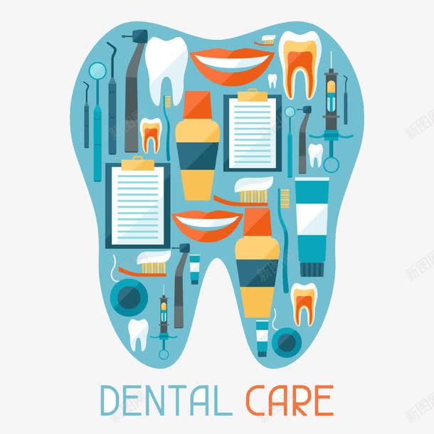 牙科标志图标png_新图网 https://ixintu.com 医疗器材 牙刷 牙科器械 牙科图标 牙科标志 牙膏