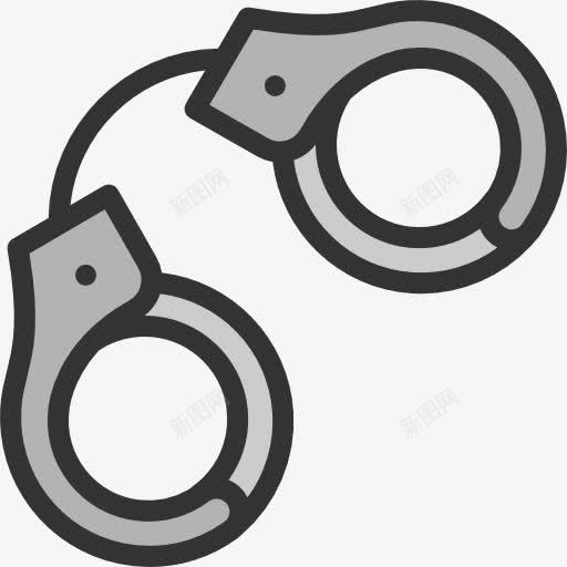 手铐图标png_新图网 https://ixintu.com 工具和用具 手铐 杂 监狱 警察逮捕