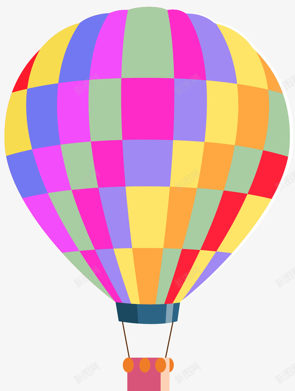 彩色板块热气球png免抠素材_新图网 https://ixintu.com 升空热气球 卡通热气球 彩色板块 气球 热气球 矢量热气球