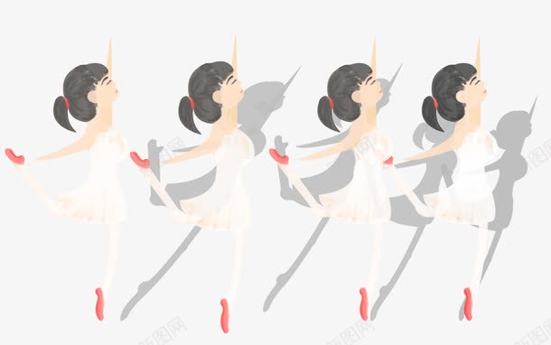 小女孩跳芭蕾舞png免抠素材_新图网 https://ixintu.com h5 h5素材 卡通人物 小女孩跳芭蕾舞 芭蕾小人