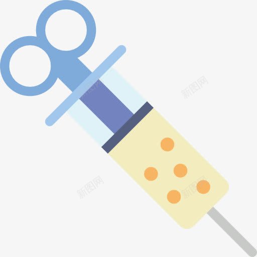 针筒png免抠素材_新图网 https://ixintu.com 医疗器械 卡通 手绘疫苗打针插画 打针 疫苗打针 针筒 针管