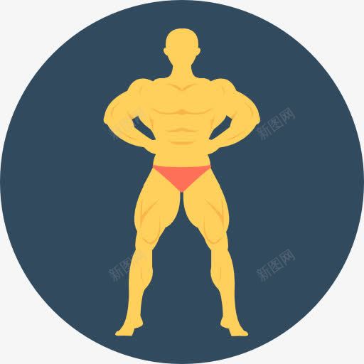 健美图标png_新图网 https://ixintu.com weighlifter 人 健身器 男 男人体 男子体操运动员
