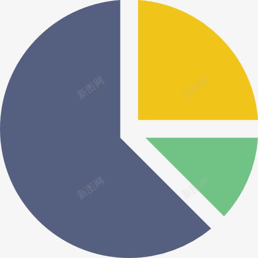 饼图图标png_新图网 https://ixintu.com 业务 图形 统计 营销 财政 饼图