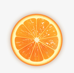 卡通橙子片装饰图案素材