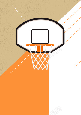 篮球社宣传海报矢量图背景