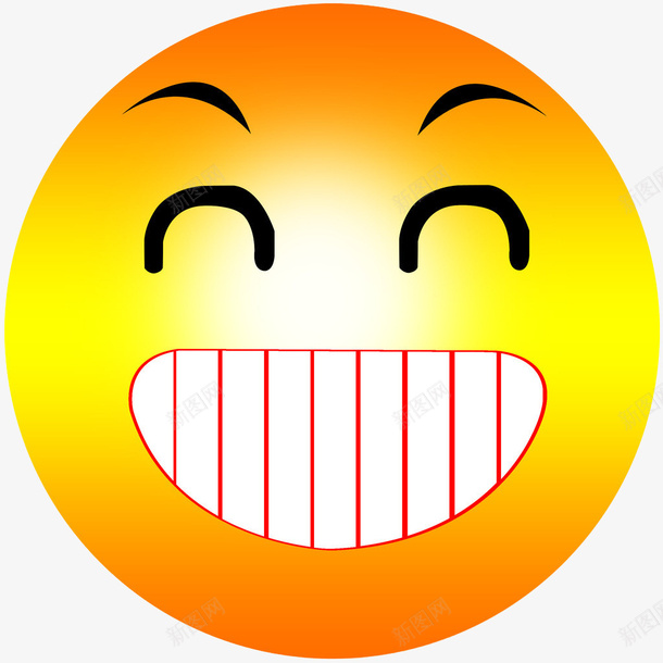 大笑大黄脸png免抠素材_新图网 https://ixintu.com emoji 卡通手绘 大 大笑 大笑脸 大黄脸 眯眯眼 眯眼 龇牙