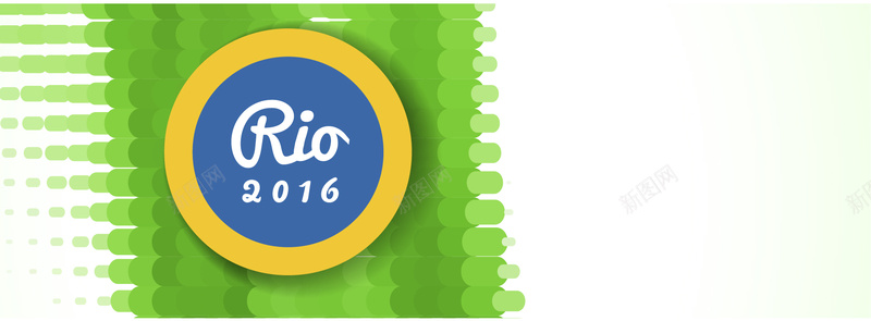 2016年巴西里约奥运会banner背景矢量图背景