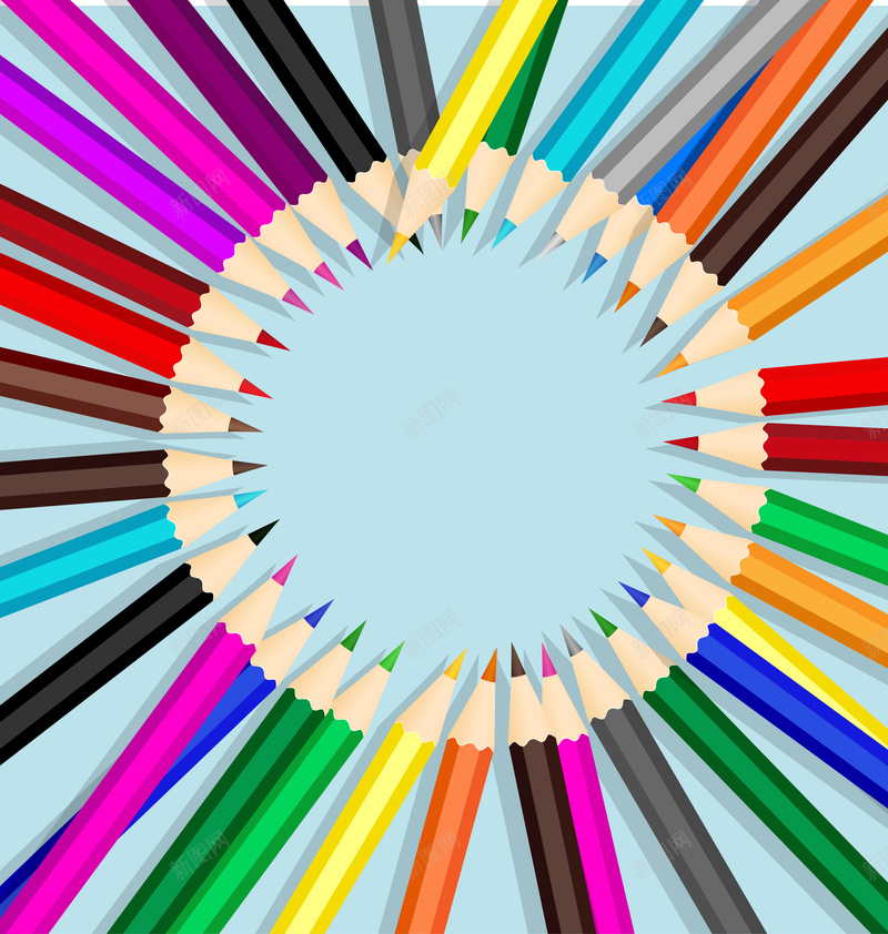 彩铅儿童绘画文具海报背景矢量图ai设计背景_新图网 https://ixintu.com 儿童 卡通 宣传 开心 彩铅 手绘 文具 海报 素材 绘画 背景 矢量图