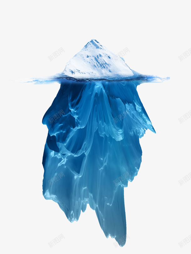 水下冰山模型png免抠素材_新图网 https://ixintu.com 冰山 冰山模型 模型 水下冰山 海上冰山