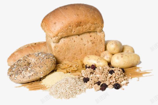 全麦面包png免抠素材_新图网 https://ixintu.com 早餐 粗粮 粮食 面包堆