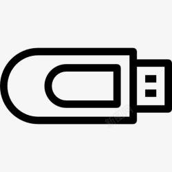 便携式USB闪存驱动器闪存驱动器图标高清图片