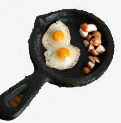 饭煎鸡蛋锅平顶锅煎鸡蛋高清图片