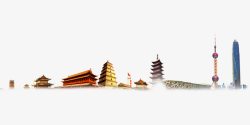 中国著名城市建筑素材