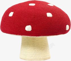手工蘑菇针织手工品蘑菇高清图片