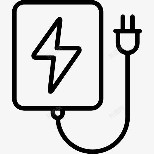 插座图标png_新图网 https://ixintu.com 技术 电力 电气连接 能源