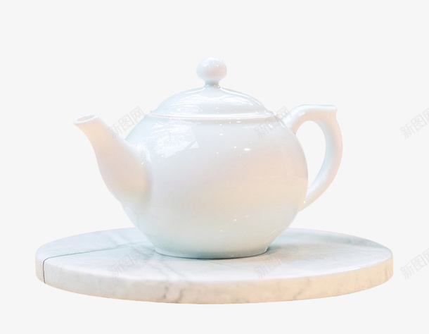 茶壶实物图png免抠素材_新图网 https://ixintu.com 实物图 白色 茶具 茶壶