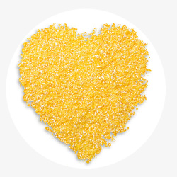 玉米食品心形玉米碴子粗粮食品小玉米糁高清图片