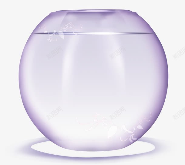 透明紫色鱼缸医疗图标png_新图网 https://ixintu.com 医疗 紫色 透明 鱼缸