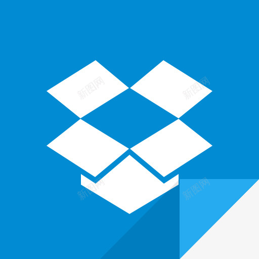 Dropbox的标志社会flipicons卷2图标png_新图网 https://ixintu.com Dropbox Dropbox的标志 dropbox logo