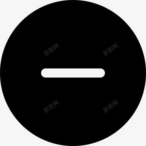 减去黑色圆形按钮图标png_新图网 https://ixintu.com 减去 圆形按钮 圈 大杯固体 按钮 标志 符号