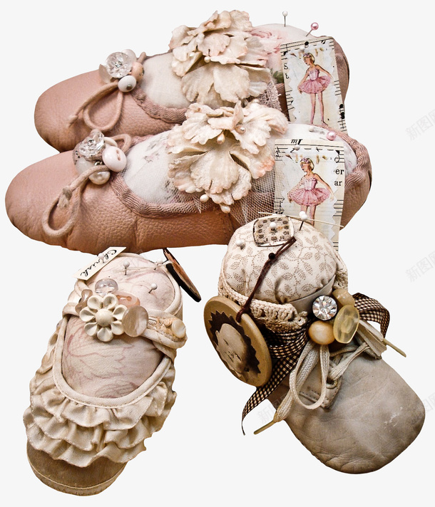 漂亮创意芭蕾鞋子png免抠素材_新图网 https://ixintu.com 创意鞋子 女鞋 漂亮鞋子 芭蕾鞋子
