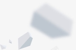 白色立体漂浮素材