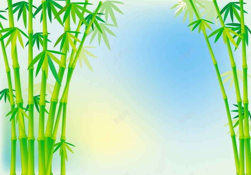 绿色竹子矢量图ai设计背景_新图网 https://ixintu.com 小清新 文艺 竹叶 竹子 竹杆 简约 绿色 矢量图