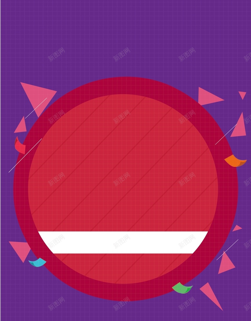矢量几何圆框三角漂浮碎片背景ai设计背景_新图网 https://ixintu.com 三角形 促销 几何 圆框 扁平 渐变 漂浮 矢量 碎片 紫色 红色 背景 矢量图